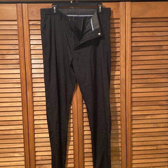 MEN'S CROWN STREET COLLECTION DRESS PANTS BLACK 32X32 - Picture 4 of 6